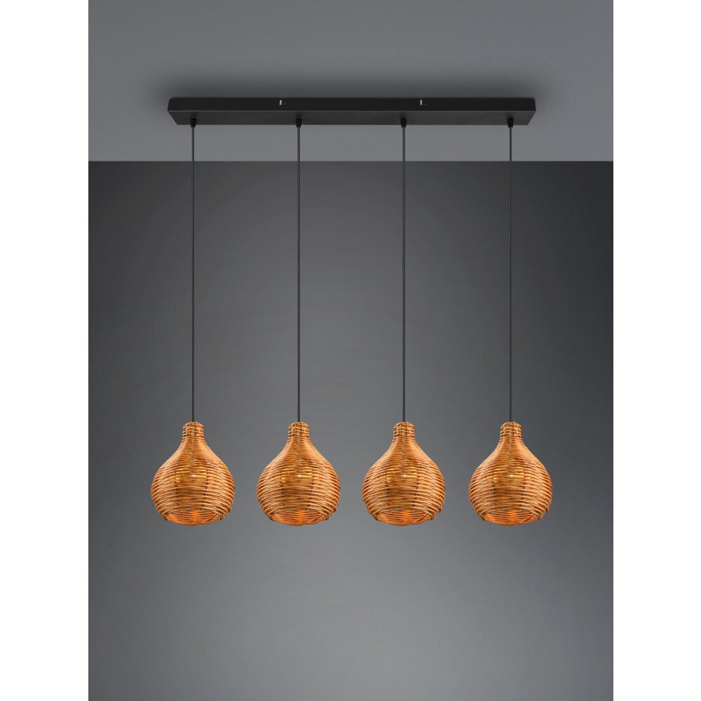 Reality Sprout Pendant Light black, 4-light sources