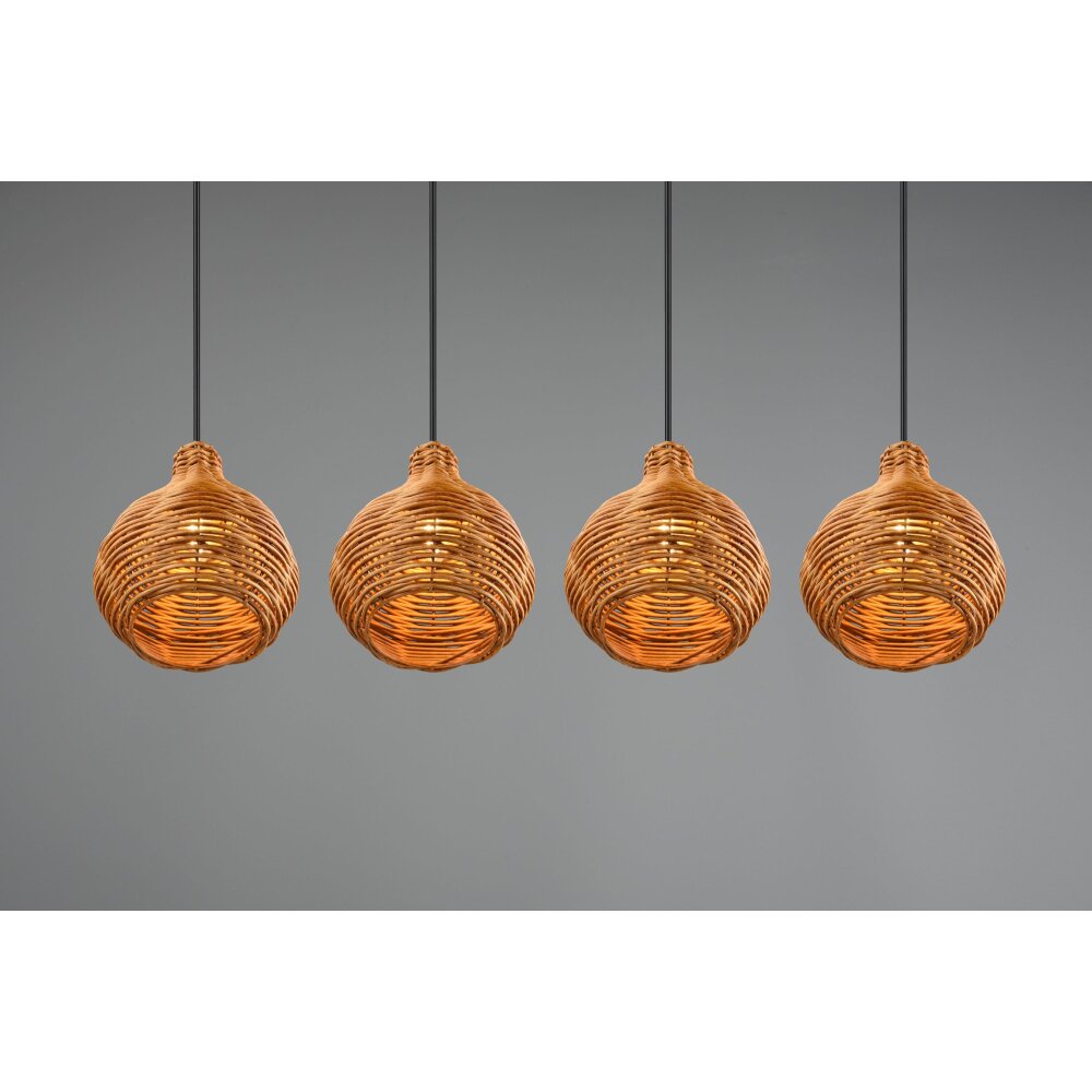 Reality Sprout Pendant Light black, 4-light sources