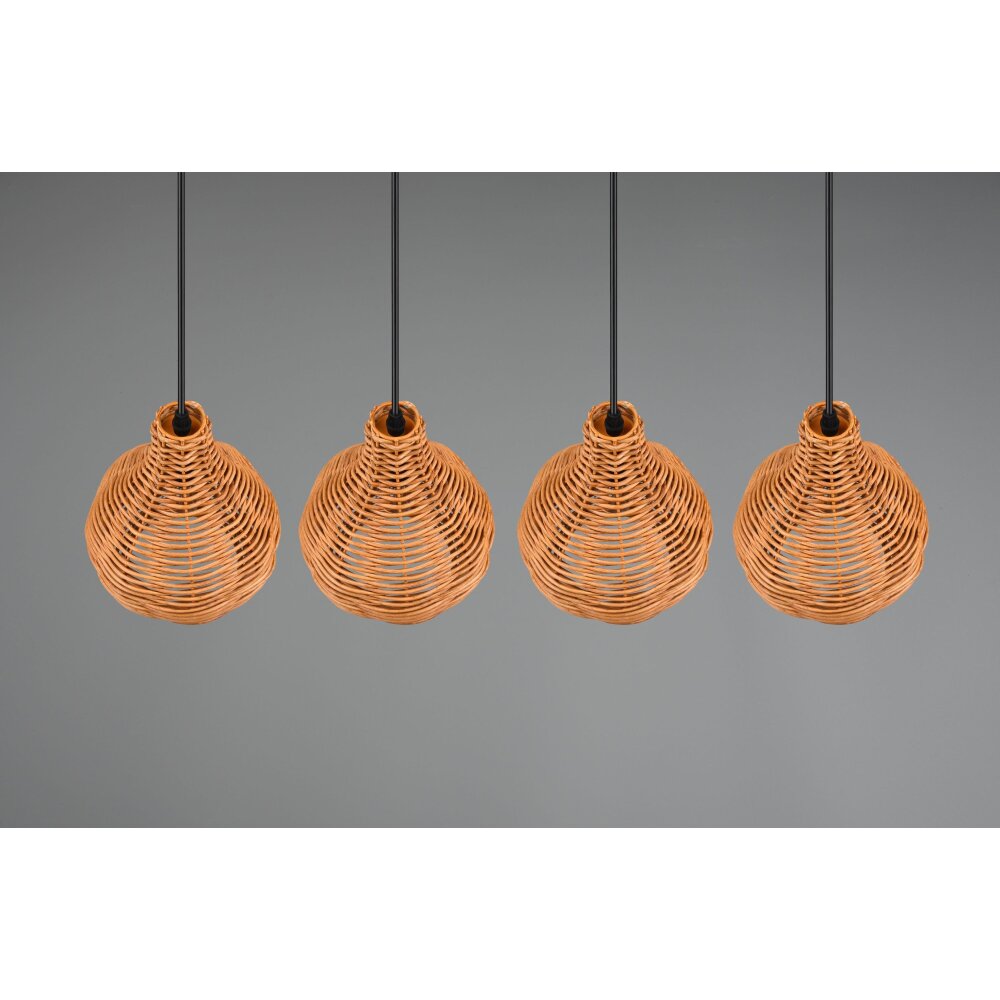 Reality Sprout Pendant Light black, 4-light sources