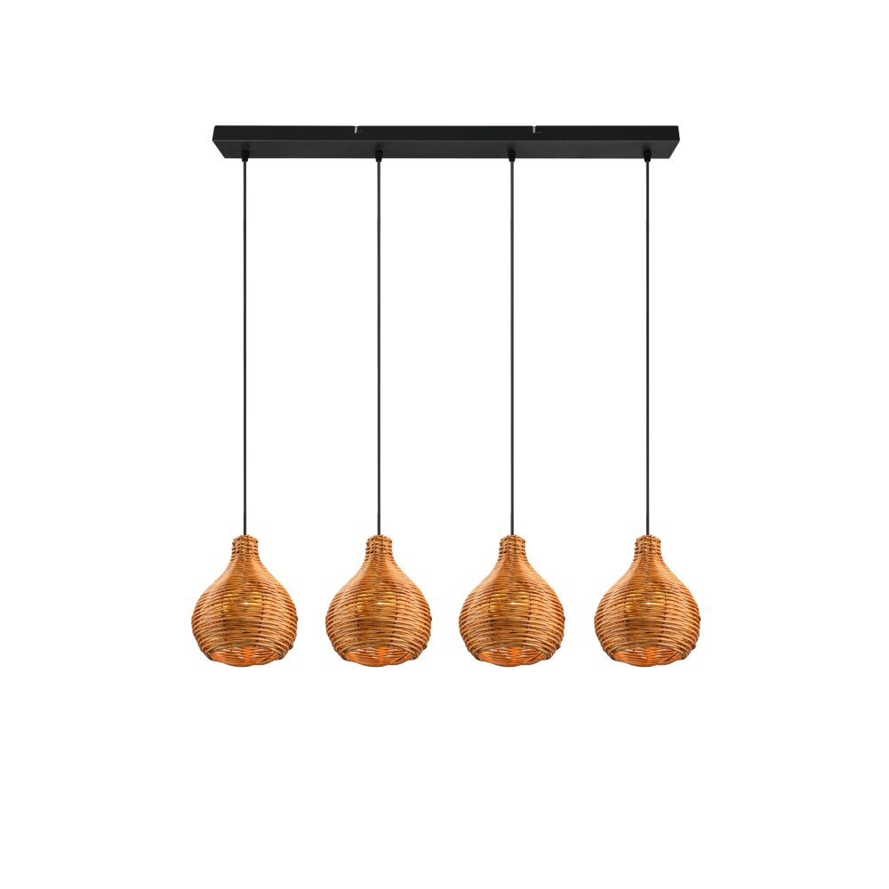 Reality Sprout Pendant Light black, 4-light sources