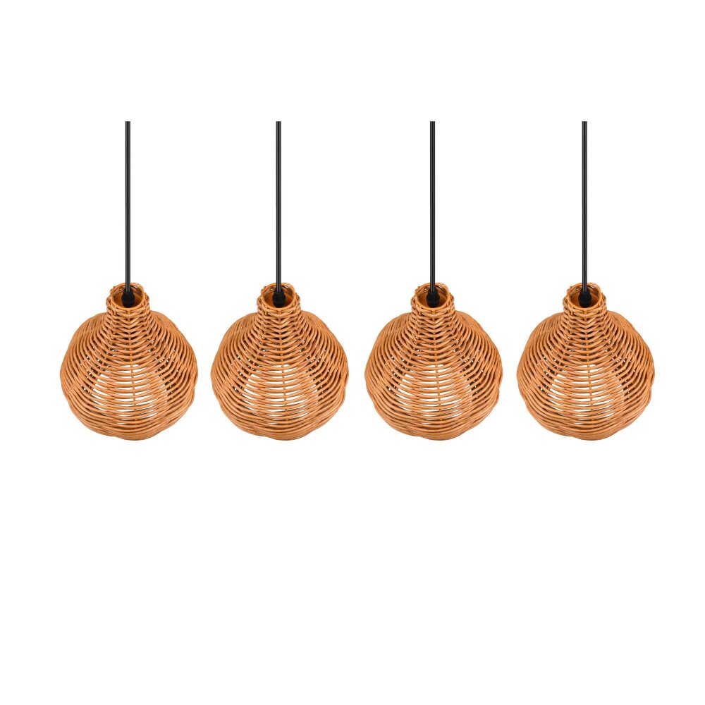Reality Sprout Pendant Light black, 4-light sources