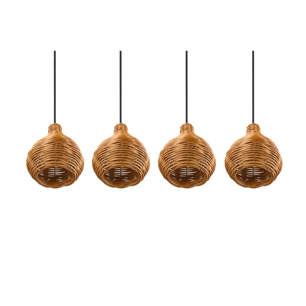Reality Sprout Pendant Light black, 4-light sources