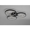 Trio Groovy Ceiling Light LED black, 1-light source