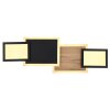 Globo CAROLINE Ceiling Light LED Wood like finish, black, 1-light source