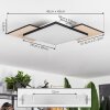 Barullu Ceiling Light LED Light wood, black, white, 1-light source