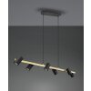 Trio Marley Pendant Light black-gold, 6-light sources