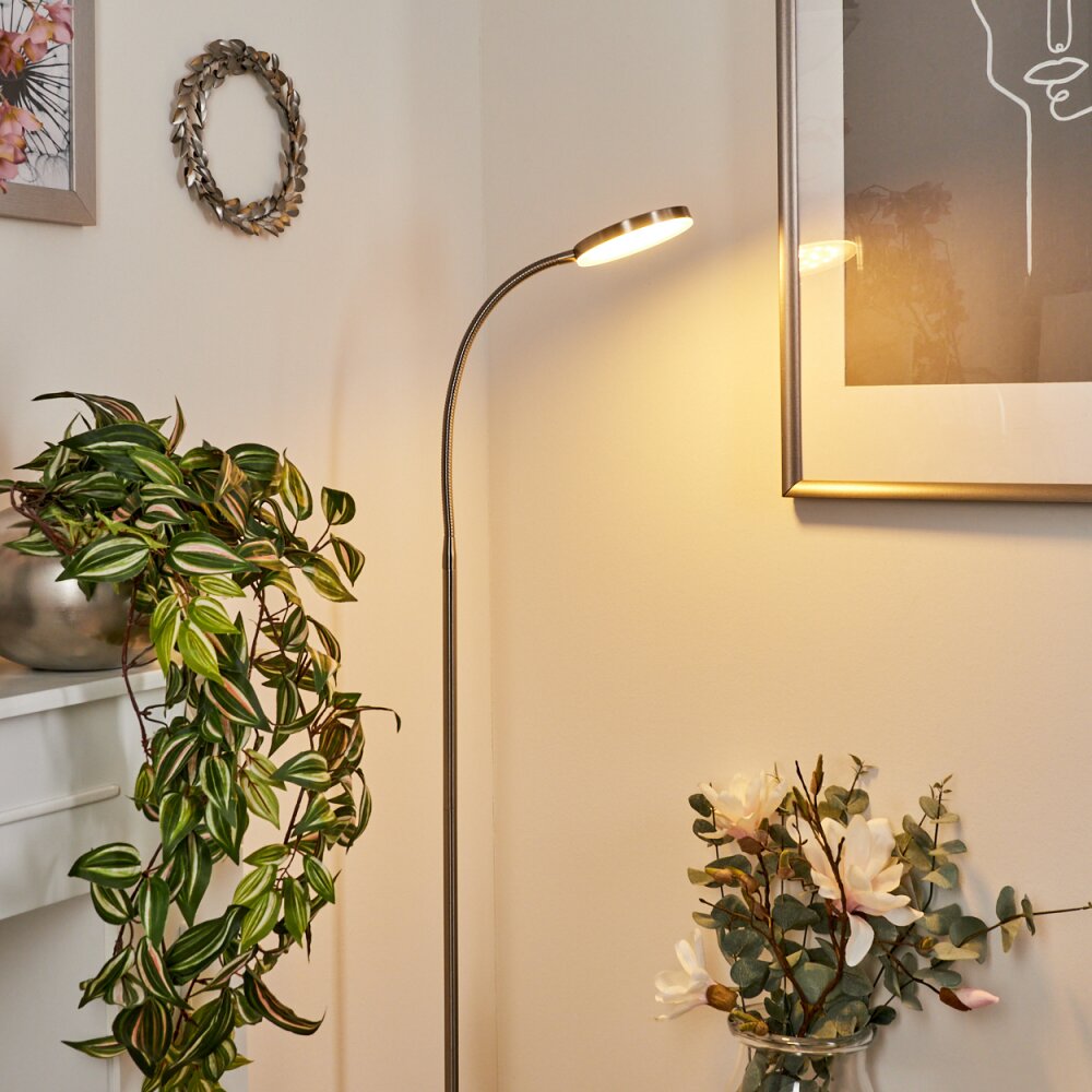 Haltia Floor Lamp LED matt nickel, 1-light source