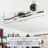 Serlande Ceiling Light LED gold, black, 1-light source