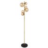 Globo RIHA Floor Lamp LED brass, black, 6-light sources