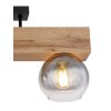 Globo MOITAS Ceiling Light Wood like finish, black, 3-light sources