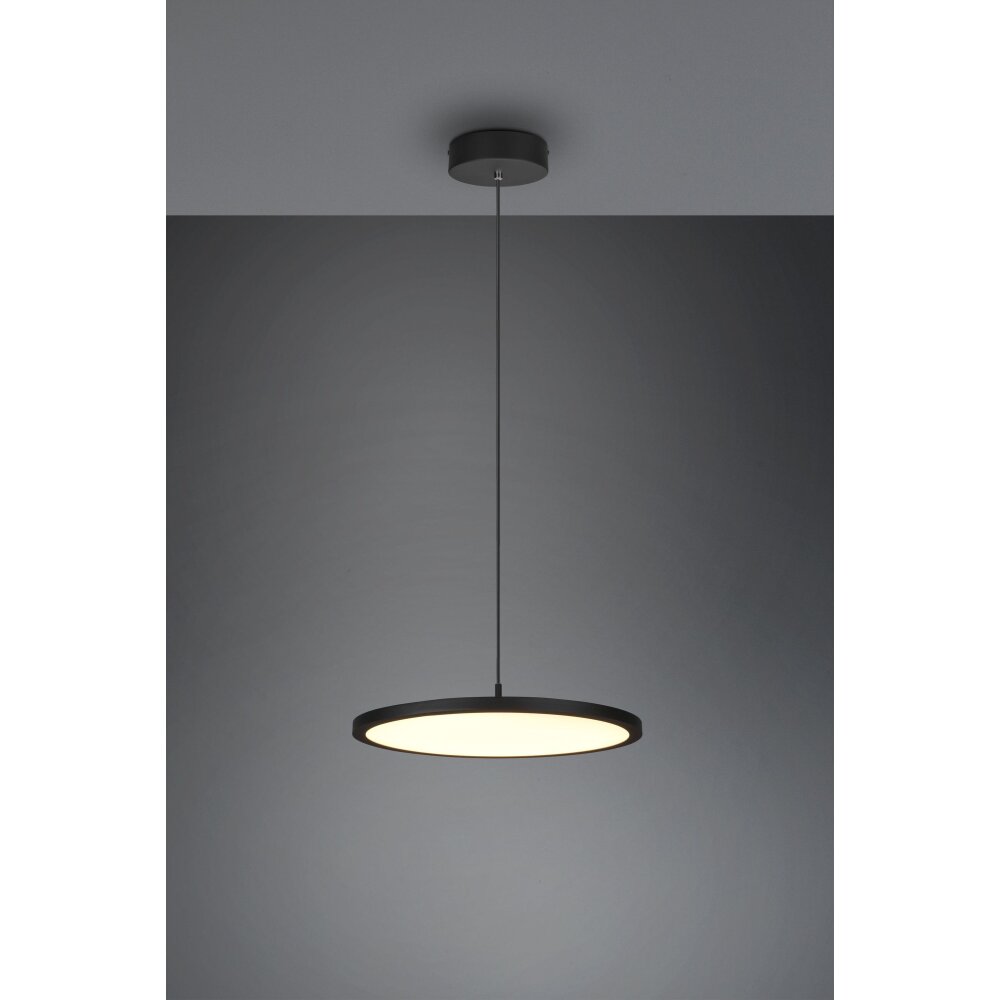 Trio Tray Pendant Light LED black, 1-light source