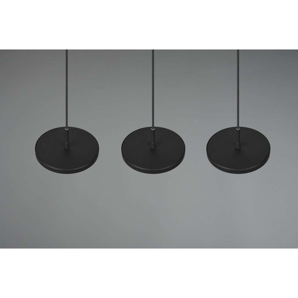 Trio Tray Pendant Light LED black, 3-light sources
