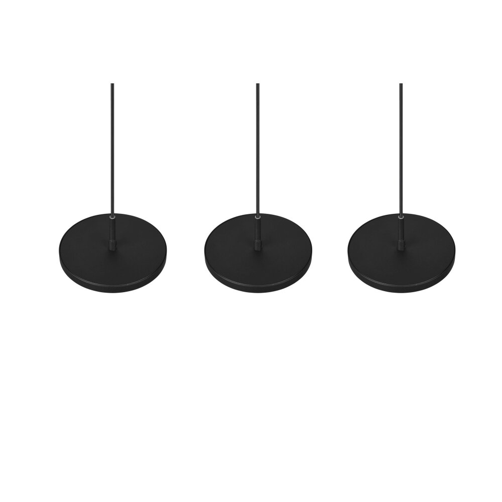 Trio Tray Pendant Light LED black, 3-light sources
