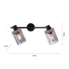 Leuchten-Direkt PASQUAL Ceiling Light black, 2-light sources