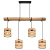 Globo SOENI Pendant Light Ecru, black, 4-light sources