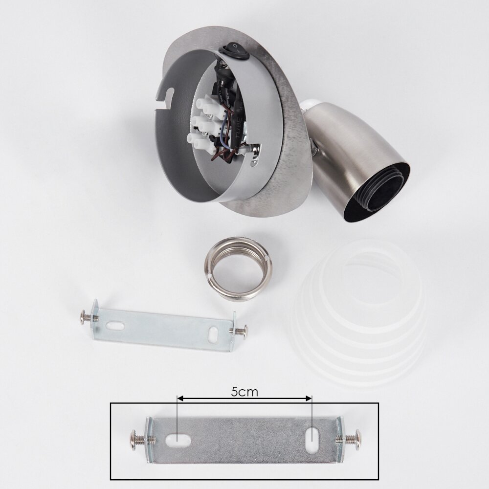 Chapod Wall Light matt nickel, 1-light source
