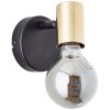 Brilliant Kerry Wall Light gold, black, 1-light source