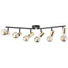 Brilliant Kerry Ceiling Light gold, black, 6-light sources