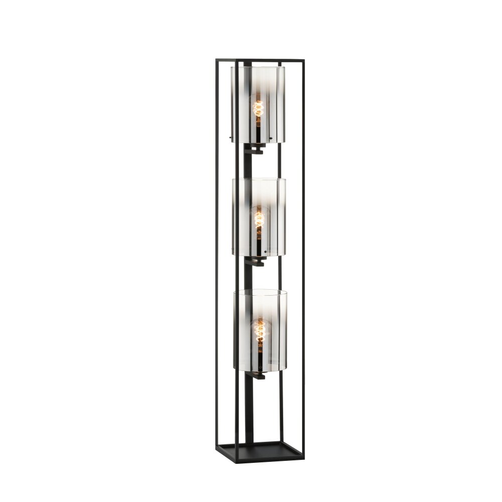 Fischer & Honsel Samu Floor Lamp black, 3-light sources