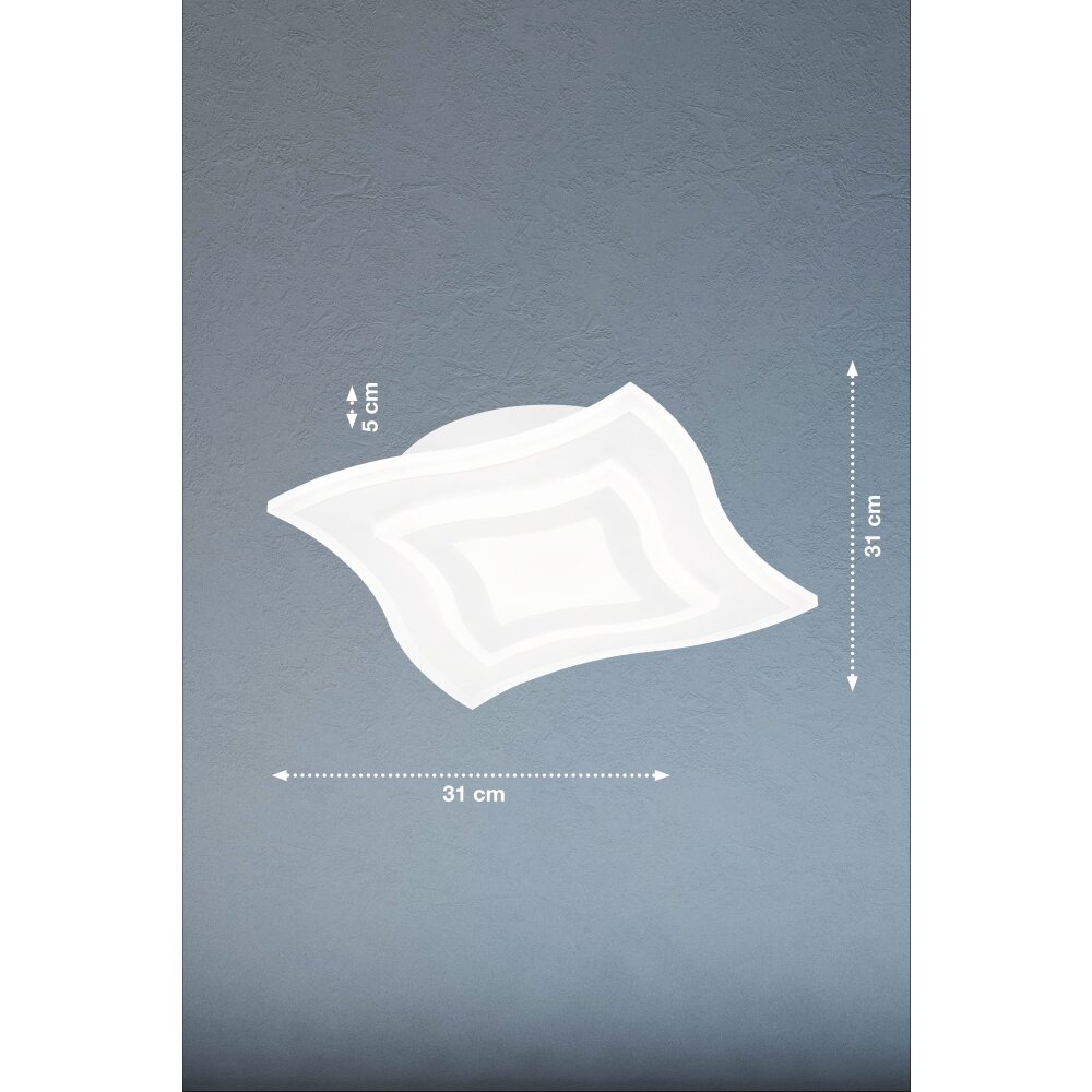 Fischer & Honsel Gorden Ceiling Light LED white, 1-light source, Remote control