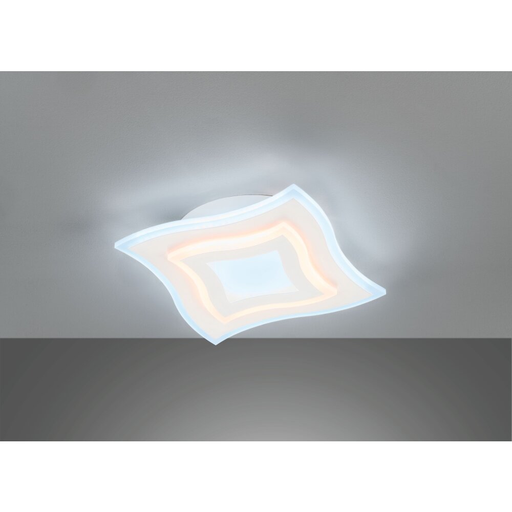 Fischer & Honsel Gorden Ceiling Light LED white, 1-light source, Remote control