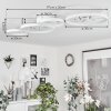 Fombillou Ceiling Light LED white, 1-light source