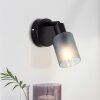 Brilliant Loralie Wall Light black, 1-light source