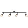 Brilliant Loralie Ceiling Light black, 4-light sources