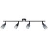 Brilliant Loralie Ceiling Light black, 4-light sources