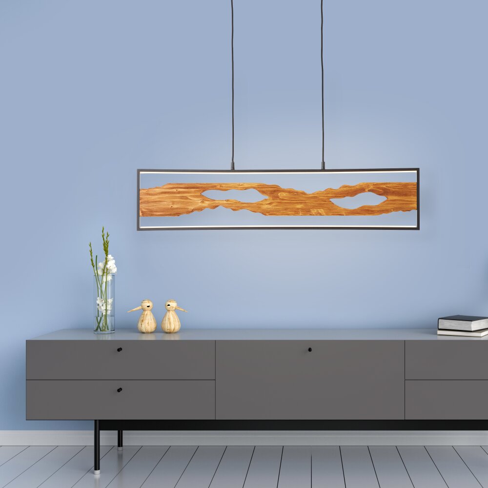 Brilliant Chaumont Pendant Light LED black, 1-light source