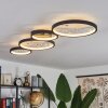 Fombillou Ceiling Light LED black, 1-light source