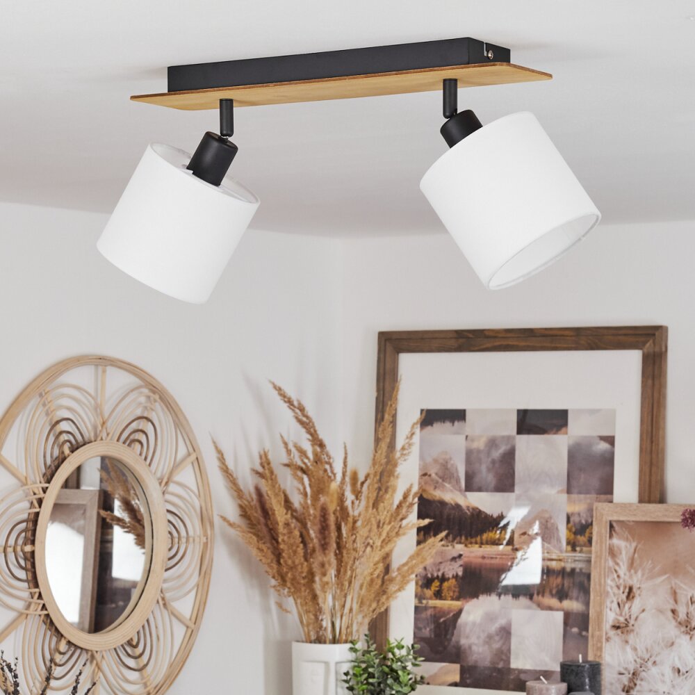 Alsen Ceiling Light Ecru, black, 2-light sources