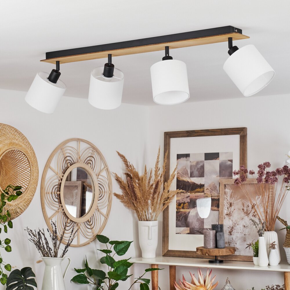Alsen Ceiling Light Ecru, black, 4-light sources