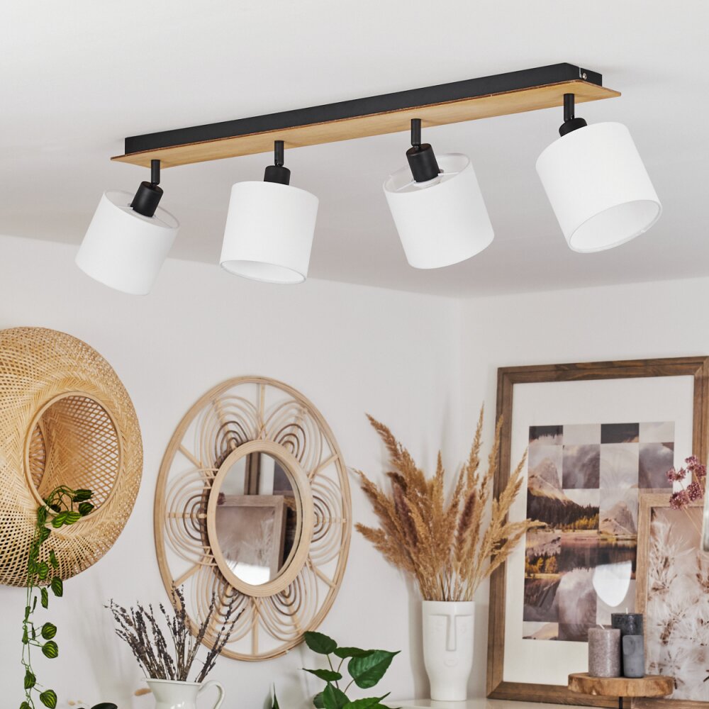 Alsen Ceiling Light Ecru, black, 4-light sources