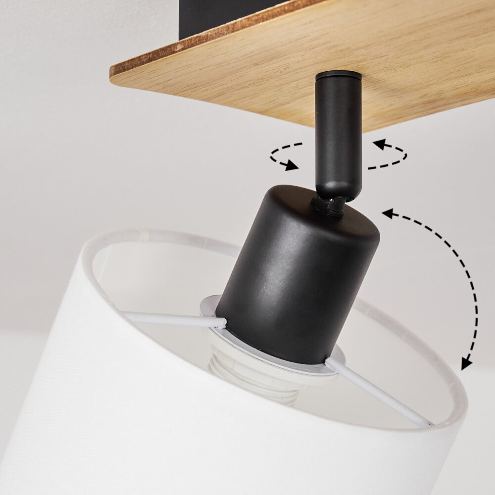 Alsen Ceiling Light Ecru, black, 4-light sources