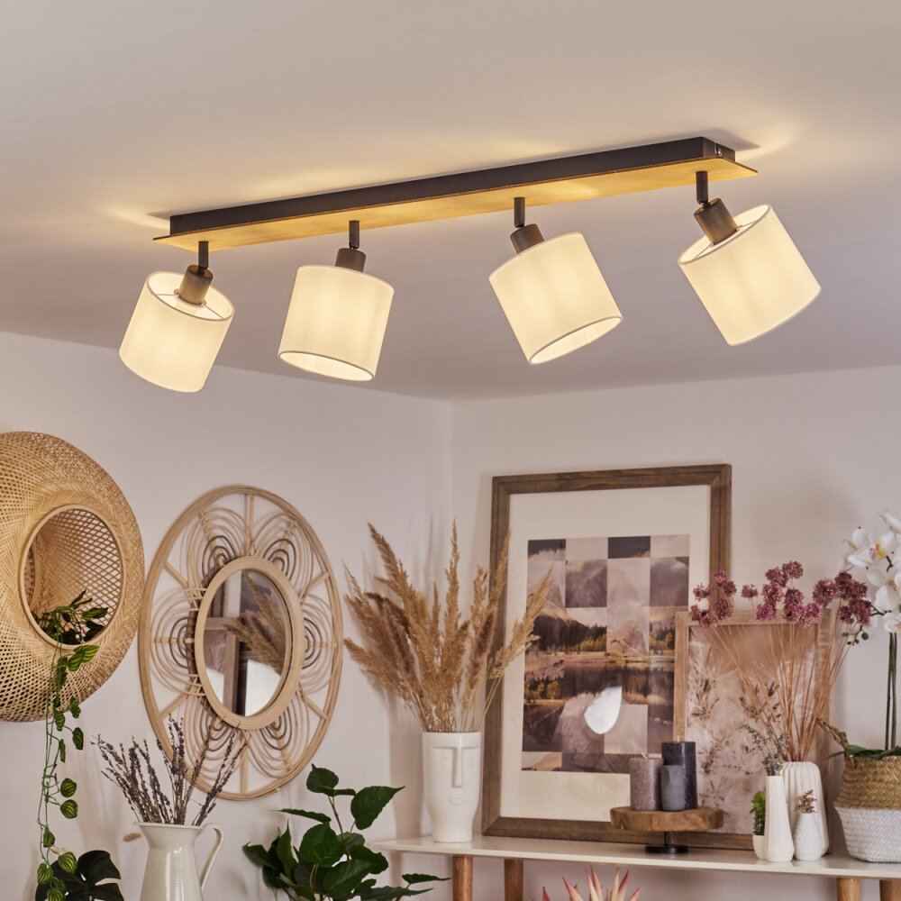 Alsen Ceiling Light Ecru, black, 4-light sources