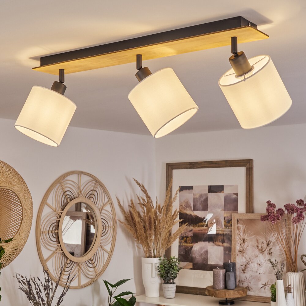 Alsen Ceiling Light Ecru, black, 3-light sources