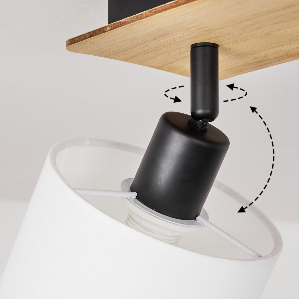 Alsen Ceiling Light Ecru, black, 3-light sources