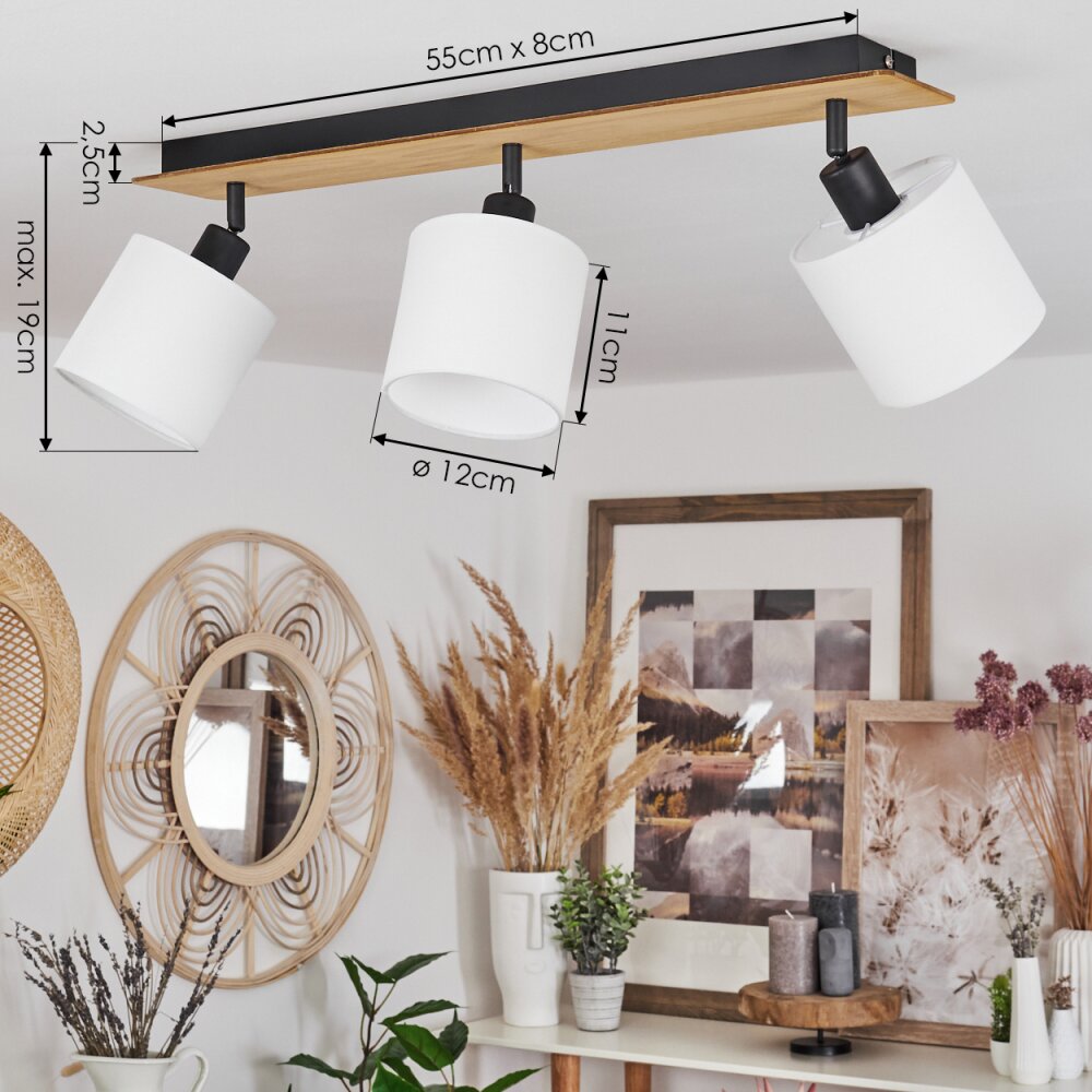 Alsen Ceiling Light Ecru, black, 3-light sources