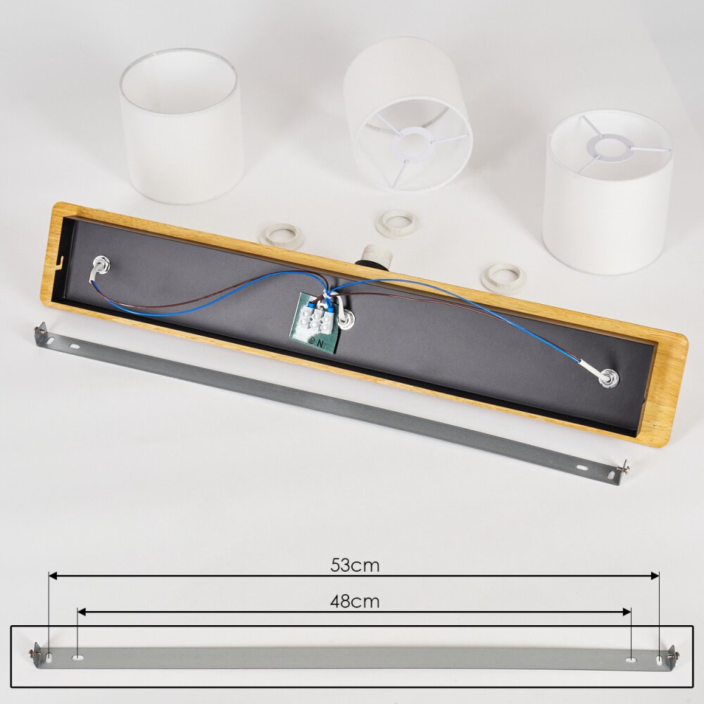 Alsen Ceiling Light Ecru, black, 3-light sources