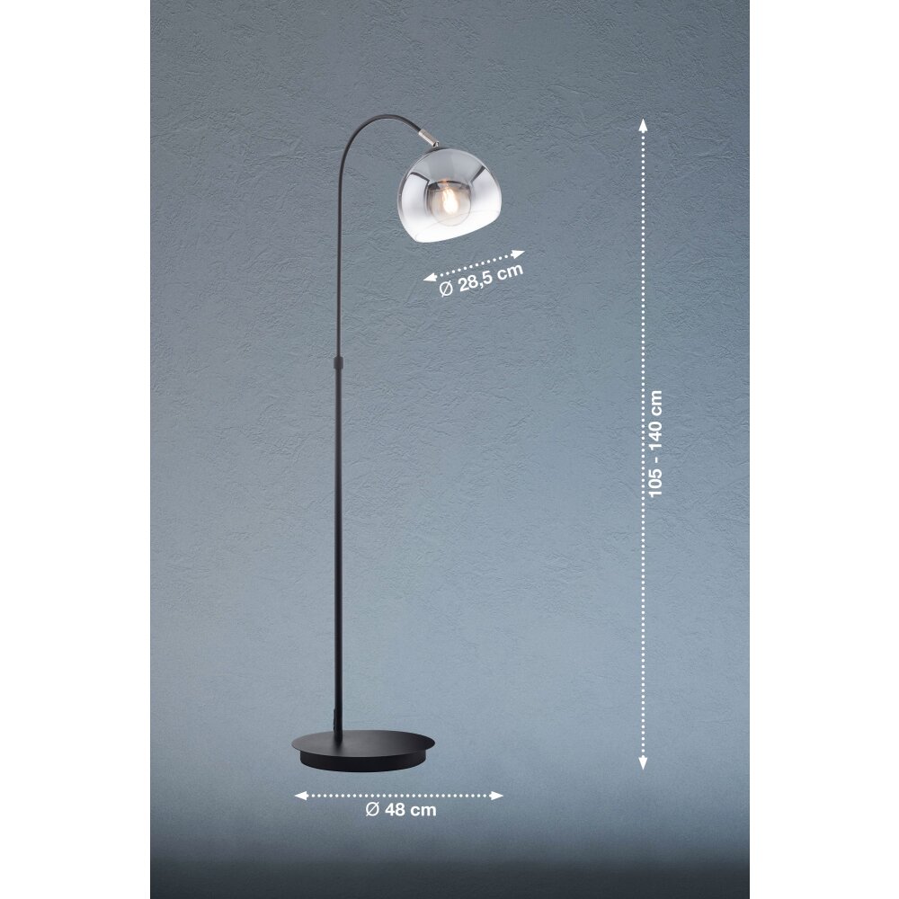 Fischer & Honsel Amos Floor Lamp black, 1-light source