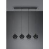 Reality Borka Pendant Light black, 4-light sources