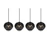 Reality Borka Pendant Light black, 4-light sources