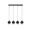 Reality Borka Pendant Light black, 4-light sources