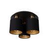 Lucide FUDRAL Ceiling Light gold, brass, black, 3-light sources