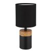 Globo IGA Table lamp Wood like finish, black, 1-light source