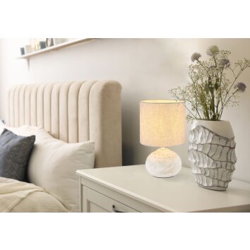 Globo IGA Table lamp white, 1-light source