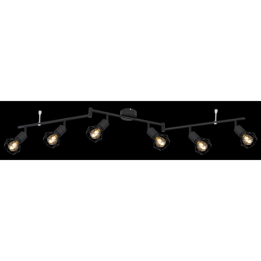 Globo XARA Ceiling Light black, 6-light sources