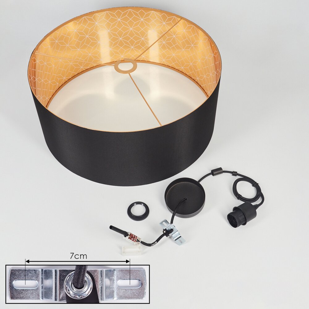 Venthon Pendant Light black, 1-light source