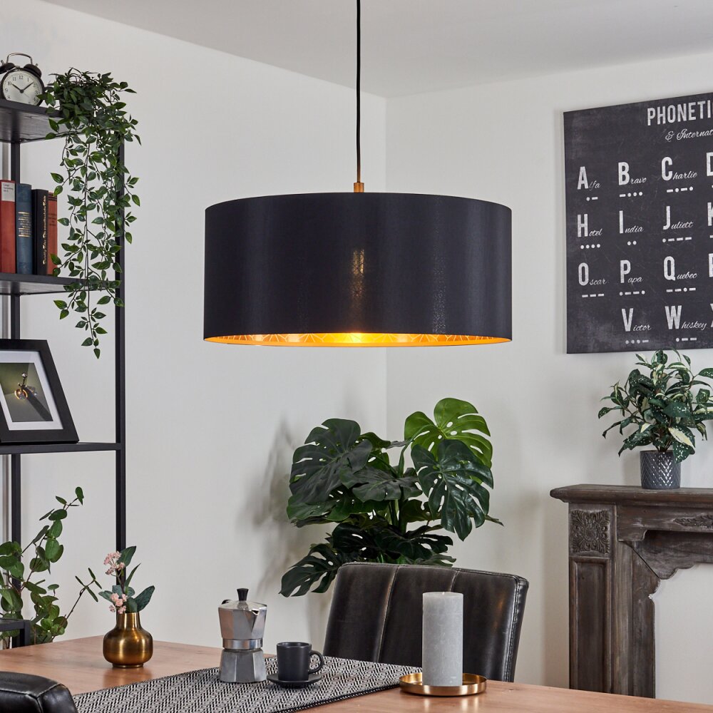 Venthon Pendant Light black, 1-light source